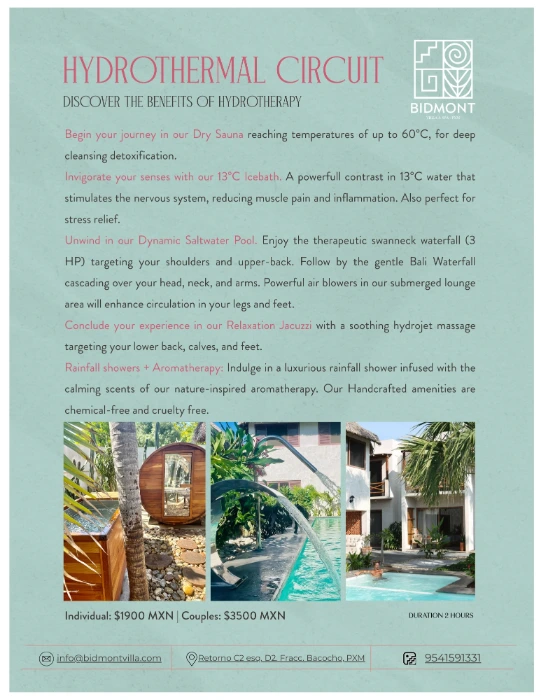 circuito hidrotermal hotel villa puerto escondido ingles